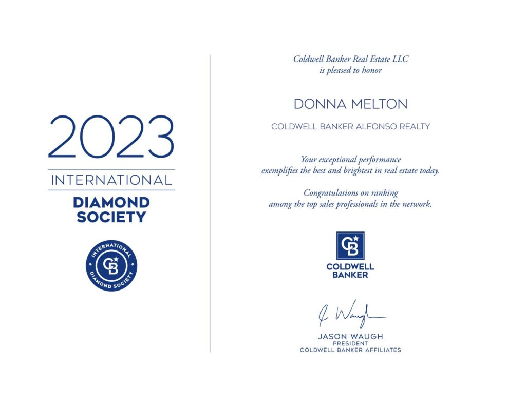 Biloxi MS Homes for Sale showcased by Realtor Donna Melton recognized for excellence in real estate and exceptional client service with a prestigious industry award.